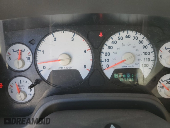 2006 Dodge 3500 SLT with VIN 3D7MX48C86G164397, listed as a Copart auction lot 47233485 with 167,605 mi miles and Salvage title. Bid and sale history available at DreamBid. Image 9.