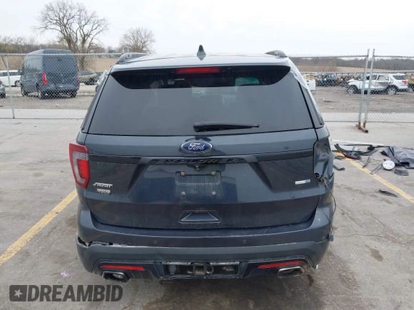 2017 Ford Explorer Sport with VIN 1FM5K8GT2HGA46765, listed as a IAAI auction lot 41958437 with 116,531 mi miles and . Bid and sale history available at carsss.com. Image 17.