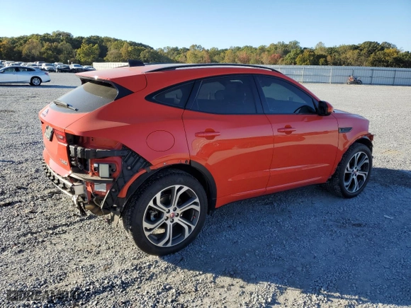 2020 Jaguar E-PACE Checkered Flag Edition with VIN SADF12FX3L1Z74811, listed as a Copart auction lot 76716374 with 67,573 mi miles and Salvage Title. Bid and sale history available at carsss.com. Image 3.