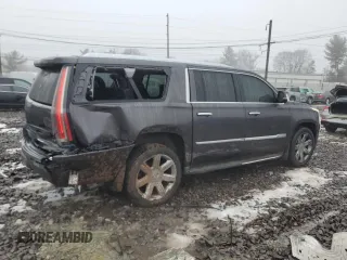 2015 Cadillac Escalade ESV Luxury z VIN 1GYS4SKJ4FR656232, wystawiony jako Copart lot #44584255 z przebiegiem 130 066 mil mil oraz Szkoda całkowita • Salvage title. Historia ofert i sprzedaży dostępna na DreamBid. Obrazek 3.