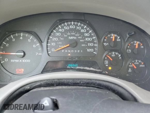 2006 Chevrolet TrailBlazer LS with VIN 1GNDS13S662213313, listed as a Copart auction lot 50398325 with 198,860 mi miles and Salvage Title. Bid and sale history available at DreamBid. Image 9.