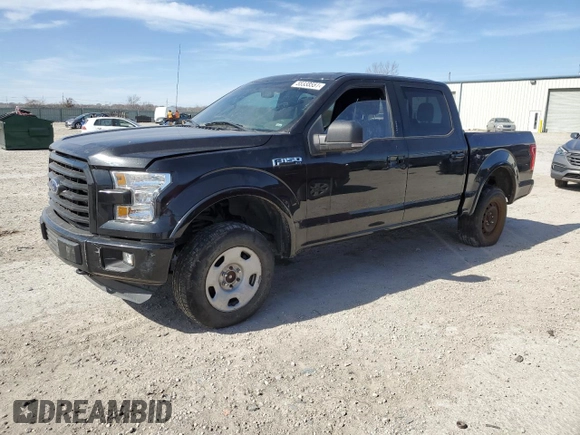 2015 Ford F-150 XLT with VIN 1FTEW1EFXFKD15991, listed as a Copart auction lot 55333551 with 0 mi miles and Salvage Title. Bid and sale history available at carsss.com. Image 1.