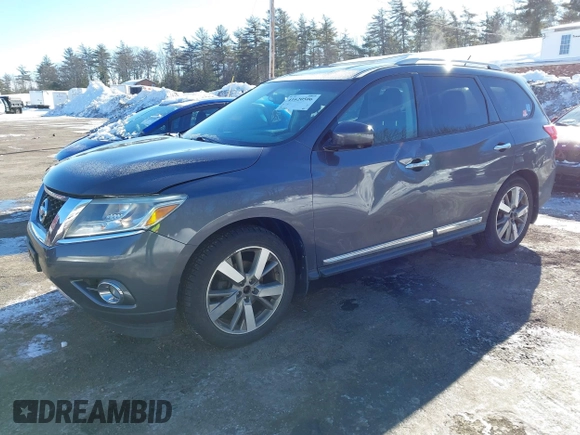 2013 Nissan Pathfinder SL z VIN 5N1AR2MM8DC602681, wystawiony jako IAAI lot #41620506 z przebiegiem 193 026 mil mil oraz . Historia ofert i sprzedaży dostępna na DreamBid. Obrazek 2.