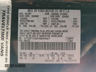 2000 Ford F-150 XL with VIN 1FTZF1725YNB93067, listed as a Copart auction lot 86750464 with Not provided miles and Salvage title. Bid and sale history available at DreamBid. Image 12.