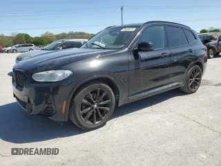 2023 BMW X3 sDrive30i with VIN 5UX43DP05P9P87523, listed as a Copart auction lot 52484675 with 24,834 mi miles and Salvage Title. Bid and sale history available at DreamBid. Image 1.