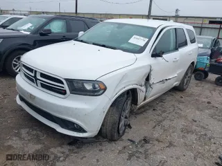 2017 Dodge Durango GT with VIN 1C4RDHDG9HC814076, listed as a IAAI auction lot 41647776 with 166,073 mi miles. Bid and sale history available at carsss.com. Image 2.