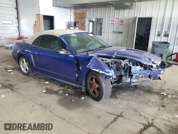 2002 Ford Mustang Deluxe with VIN 1FAFP44442F206292, listed as a Copart auction lot 58987095 with 115,245 mi miles and Non repairable. Bid and sale history available at DreamBid. Image 4.