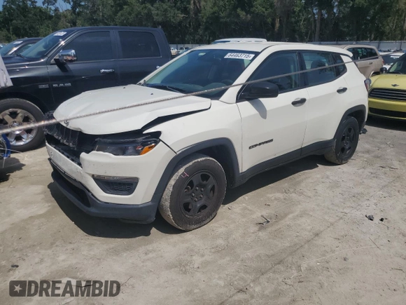 2018 Jeep Compass Sport with VIN 3C4NJCAB1JT193185, listed as a Copart auction lot 64463715 with 148,872 mi miles and Salvage title. Bid and sale history available at DreamBid. Image 1.