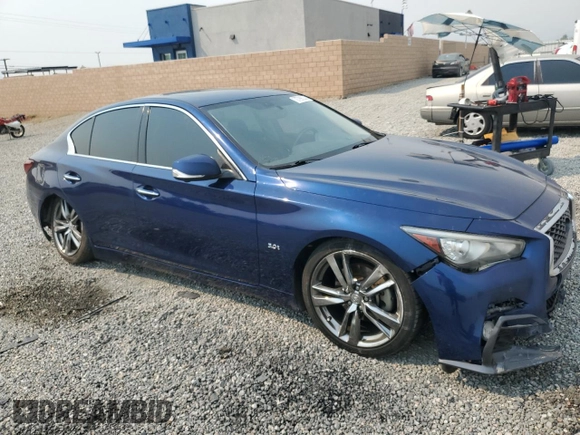 2019 Infiniti Q50 3.0t Signature Edition with VIN JN1EV7APXKM540949, listed as a Copart auction lot 70799224 with 85,408 mi miles and Salvage Title. Bid and sale history available at carsss.com. Image 4.