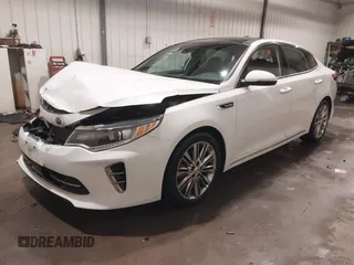 2016 Kia Optima SXL Turbo with VIN 5XXGV4L21GG073147, listed as a IAAI auction lot 41504517 with 130,467 mi miles. Bid and sale history available at carsss.com. Image 17.