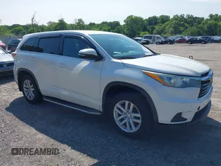 2015 Toyota Highlander LE z VIN 5TDBKRFH4FS176625, wystawiony jako IAAI lot #42388941 z przebiegiem 409 815 mil mil oraz . Historia ofert i sprzedaży dostępna na DreamBid. Obrazek 1.