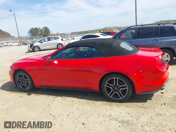 2018 Ford Mustang EcoBoost Premium with VIN 1FATP8UH7J5155307, listed as a IAAI auction lot 41807945 with 57,933 mi miles and . Bid and sale history available at carsss.com. Image 14.