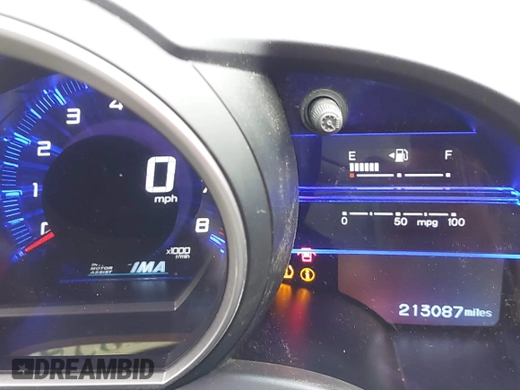 2011 Honda CR-Z with VIN JHMZF1D43BS002498, listed as a IAAI auction lot 41982421 with 213,087 mi miles. Bid and sale history available at carsss.com. Image 7.