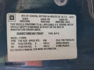 1997 Chevrolet Suburban with VIN 3GNEC16RXVG178307, listed as a Copart auction lot 48878935 with 179,717 mi miles and Salvage Title. Bid and sale history available at carsss.com. Image 15.