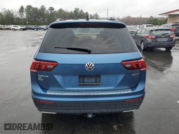 2019 Volkswagen Tiguan SE with VIN 3VV2B7AX9KM183777, listed as a Copart auction lot 51765605 with 80,492 mi miles and Salvage Title. Bid and sale history available at DreamBid. Image 6.