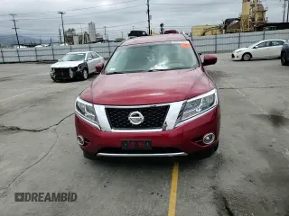 2015 Nissan Pathfinder SL with VIN 5N1AR2MN7FC640690, listed as a Copart auction lot 55817655 with 116,718 mi miles and Salvage title. Bid and sale history available at DreamBid. Image 14.
