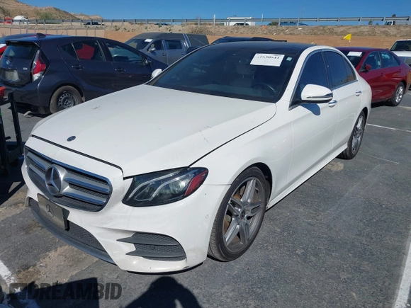 2018 Mercedes-Benz E-Class E 300 with VIN WDDZF4JB7JA436066, listed as a IAAI auction lot 41630541 with 78,055 mi miles. Bid and sale history available at carsss.com. Image 2.