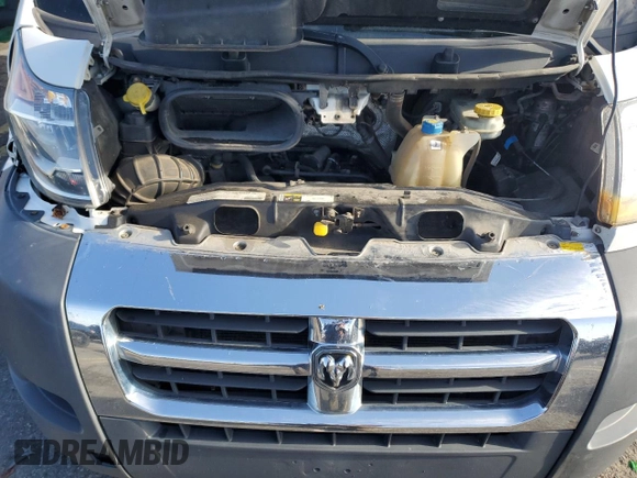 2018 Ram ProMaster Cargo with VIN 3C6URVJG2JE108281, listed as a Copart auction lot 84693304 with 210,677 mi miles and Clean Title. Bid and sale history available at carsss.com. Image 12.