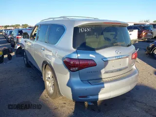 2013 Infiniti QX56 with VIN JN8AZ2NE8D9061533, listed as a IAAI auction lot 41260093 with 135,003 mi miles and . Bid and sale history available at DreamBid. Image 3.