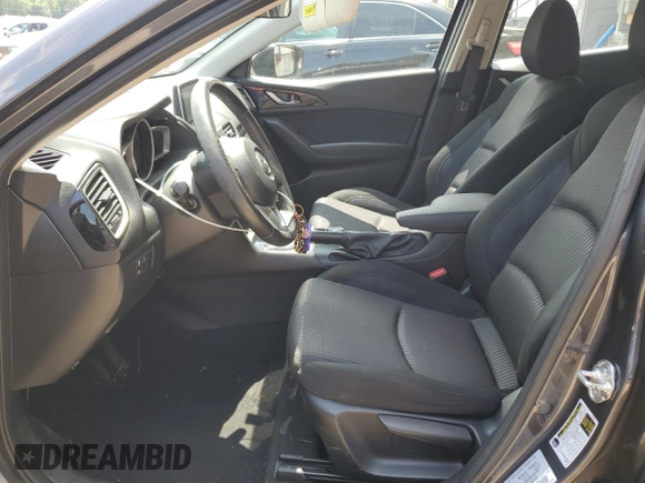 2015 Mazda 3 i Touring with VIN JM1BM1L74F1255247, listed as a Copart auction lot 60755455 with 102,554 mi miles and Salvage title. Bid and sale history available at DreamBid. Image 7.