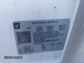 2021 GMC Acadia Denali с VIN 1GKKNXLS8MZ128797, выставлен на аукционе IAAI как лот 41136248 с пробегом 56 266 миль миль и . История ставок и продаж доступна на DreamBid. Изображение 9.