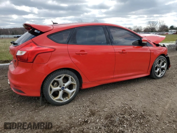 2014 Ford Focus ST with VIN 1FADP3L92EL397487, listed as a Copart auction lot 50367105 with 90,495 mi miles and Salvage Title. Bid and sale history available at carsss.com. Image 3.