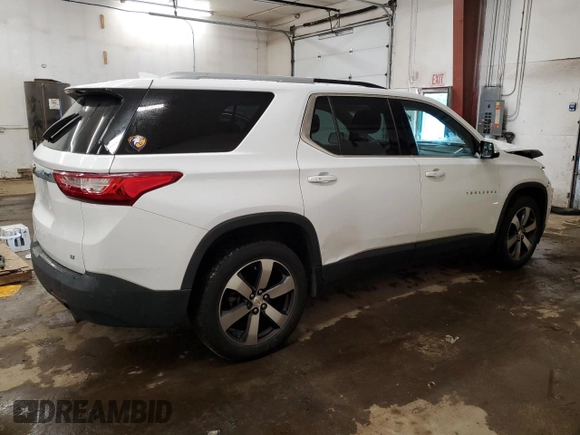 2018 Chevrolet Traverse LT Leather with VIN 1GNEVHKW2JJ142537, listed as a Copart auction lot 82376544 with 113,969 mi miles and Salvage Title. Bid and sale history available at carsss.com. Image 3.