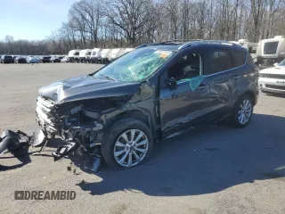2017 Ford Escape Titanium with VIN 1FMCU9J99HUB91050, listed as a Copart auction lot 50407245 with 40,242 mi miles and Salvage Title. Bid and sale history available at carsss.com. Image 1.