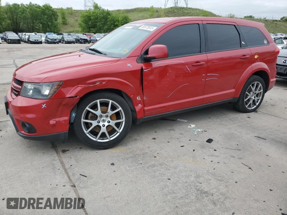 2018 Dodge Journey GT with VIN 3C4PDCEG1JT473257, listed as a Copart auction lot 58973915 with 166,172 mi miles and Salvage title. Bid and sale history available at DreamBid. Image 1.