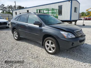 2008 Lexus RX 400h with VIN JTJGW31U582851546, listed as a Copart auction lot 52691335 with 152,790 mi miles and Salvage Title. Bid and sale history available at DreamBid. Image 4.