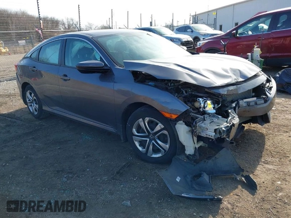 2016 Honda Civic Sedan LX with VIN 19XFC2F59GE002489, listed as a IAAI auction lot 41797162 with 34,284 mi miles. Bid and sale history available at carsss.com. Image 1.
