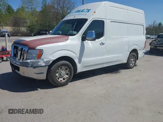 2012 Nissan NV S with VIN 1N6AF0LX6CN101706, listed as a IAAI auction lot 42170199 with 202,482 mi miles. Bid and sale history available at carsss.com. Image 2.