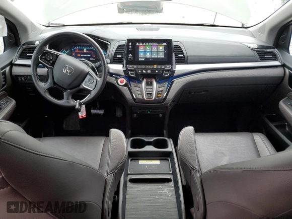 2019 Honda Odyssey Elite with VIN 5FNRL6H94KB004044, listed as a Copart auction lot 44556275 with 62,492 mi miles and Salvage Title. Bid and sale history available at DreamBid. Image 8.