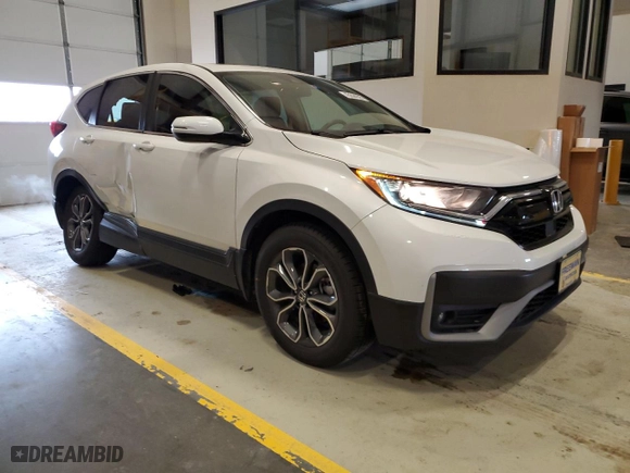 2021 Honda CR-V EX with VIN 2HKRW1H52MH416880, listed as a Copart auction lot 45844905 with 52,056 mi miles and Salvage Title. Bid and sale history available at carsss.com. Image 4.