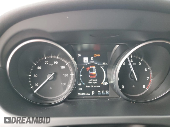 2018 Land Rover Discovery with VIN SALCT2RX2JH743545, listed as a Copart auction lot 79046774 with 76,337 mi miles and Salvage Title. Bid and sale history available at DreamBid. Image 9.