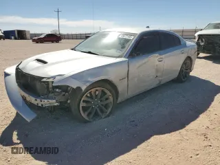 2022 Dodge Charger R/T with VIN 2C3CDXCT1NH192763, listed as a Copart auction lot 45672165 with 62,778 mi miles and Salvage Title. Bid and sale history available at carsss.com. Image 1.