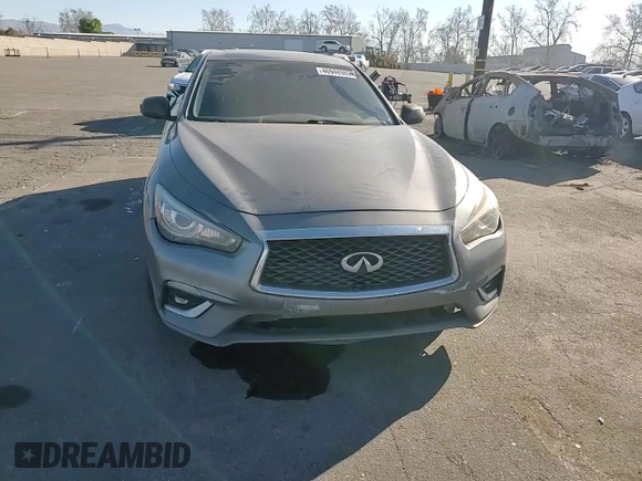 2019 Infiniti Q50 Luxe with VIN JN1EV7AP8KM514379, listed as a Copart auction lot 46948985 with 103,756 mi miles and Salvage title. Bid and sale history available at DreamBid. Image 10.