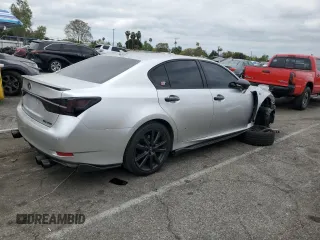 2013 Lexus GS with VIN JTHBE1BL4D5000758, listed as a Copart auction lot 53100215 with 105,444 mi miles and Salvage Title. Bid and sale history available at carsss.com. Image 3.