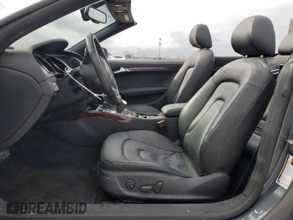 2012 Audi A5 Premium Plus with VIN WAULFAFH8CN000802, listed as a Copart auction lot 45727785 with Not provided miles and Salvage title. Bid and sale history available at DreamBid. Image 7.