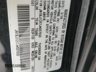 2018 Nissan Rogue Sport S with VIN JN1BJ1CR7JW257020, listed as a Copart auction lot 50941825 with 103,955 mi miles and Non Repairable. Bid and sale history available at carsss.com. Image 14.