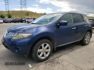 2009 Nissan Murano SL with VIN JN8AZ18W59W134056, listed as a Copart auction lot 66243024 with 129,427 mi miles and Salvage Title. Bid and sale history available at carsss.com. Image 1.