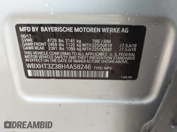 2017 BMW X1 xDrive28i z VIN WBXHT3Z38H4A58246, wystawiony jako IAAI lot #42160921 z przebiegiem 106 795 mil mil oraz . Historia ofert i sprzedaży dostępna na DreamBid. Obrazek 9.