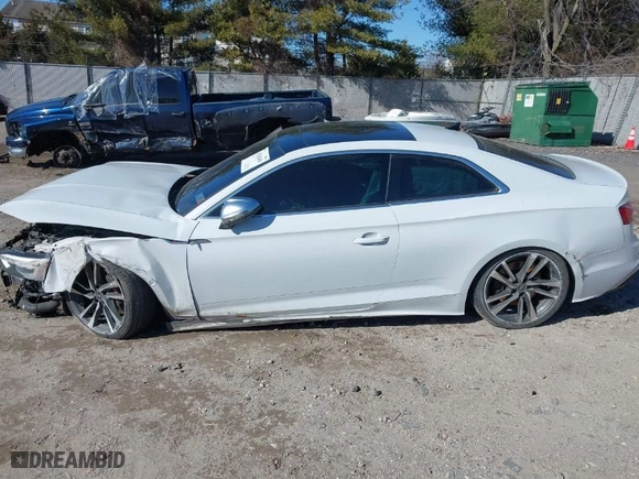 2022 Audi S5 Coupe Premium Plus with VIN WAUP4AF54NA031486, listed as a IAAI auction lot 41628400 with NaN miles. Bid and sale history available at carsss.com. Image 14.