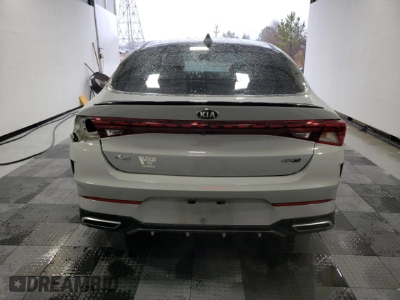 2021 Kia K5 GT-Line with VIN 5XXG64J25MG071820, listed as a Copart auction lot 45006985 with 96,788 mi miles and Salvage Title. Bid and sale history available at carsss.com. Image 6.