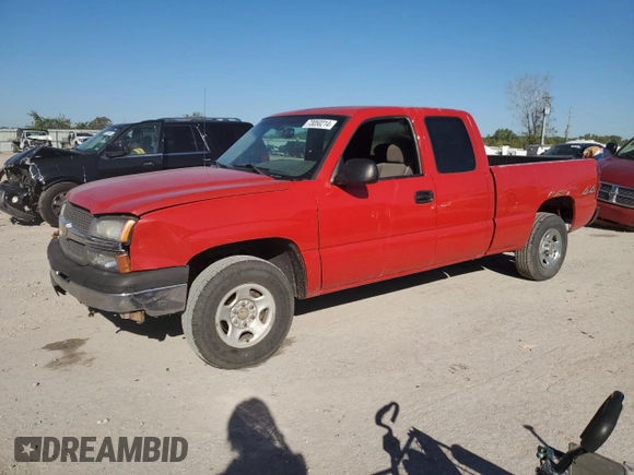 2003 Chevrolet Silverado 1500 with VIN 1GCEK19V63Z287185, listed as a Copart auction lot 73050214 with 198,487 mi miles and Salvage Title. Bid and sale history available at carsss.com. Image 1.
