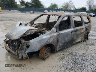 2008 Kia Sedona LX with VIN KNDMB233586202354, listed as a Copart auction lot 51749355 with 0 mi miles and Salvage Title. Bid and sale history available at carsss.com. Image 1.