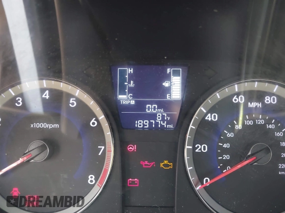 2015 Hyundai Accent Sport with VIN KMHCU5AE5FU201477, listed as a IAAI auction lot 41529347 with 189,774 mi miles. Bid and sale history available at carsss.com. Image 12.