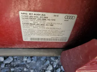 2018 Audi SQ5 with VIN WA1C4BFY1J2207491, listed as a Copart auction lot 51411654 with Not Provided miles and . Bid and sale history available at DreamBid. Image 13.