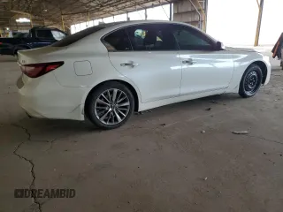 2018 Infiniti Q50 2.0t LUXE with VIN JN1CV7AP1JM241095, listed as a Copart auction lot 41470445 with 68,929 mi miles and Salvage Title. Bid and sale history available at carsss.com. Image 3.