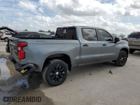 2020 Chevrolet Silverado 1500 Custom with VIN 3GCPWBEH2LG352049, listed as a Copart auction lot 47804815 with 99,342 mi miles and Salvage Title. Bid and sale history available at carsss.com. Image 3.